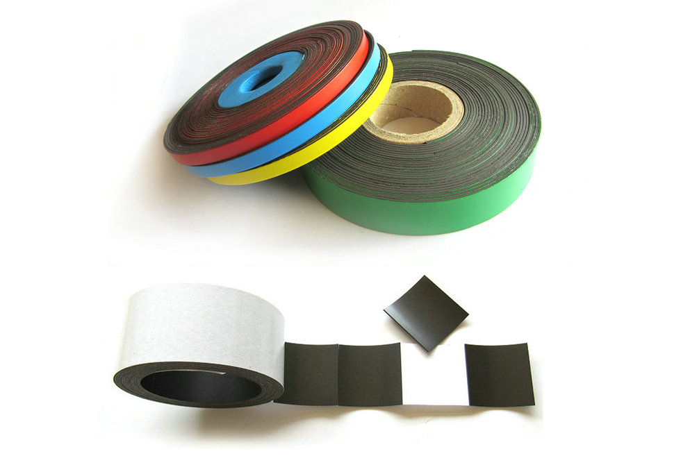 Magnetic strips coloured vinyl